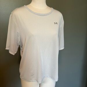 Under Armour Light Gray Open Back  Performance Tee